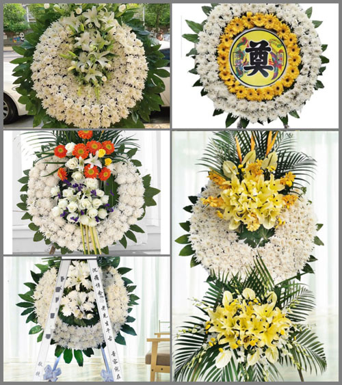 山东济宁鱼台县王庙镇东谢村花圈速递